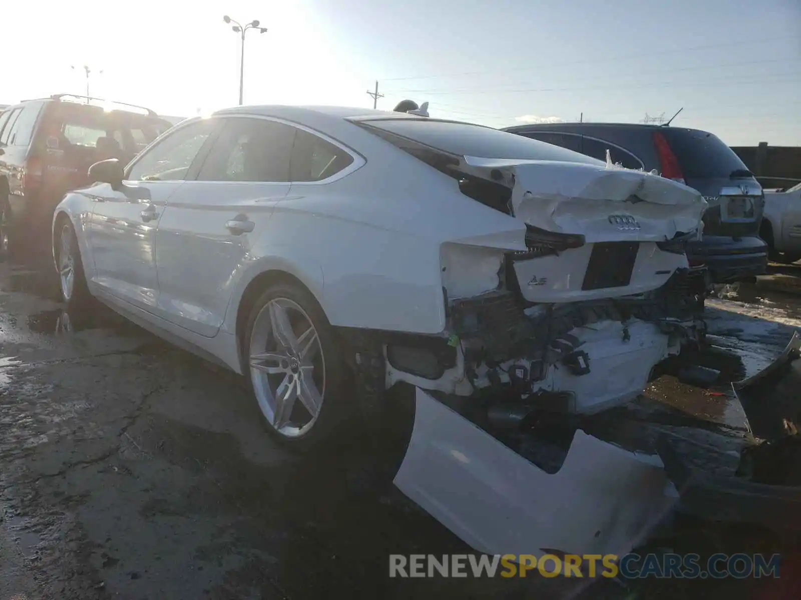 3 Photograph of a damaged car WAUENCF59KA023797 AUDI A5 2019