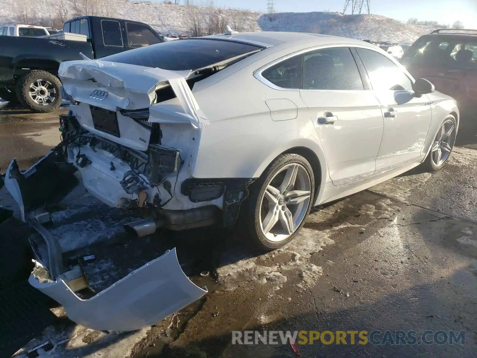 4 Photograph of a damaged car WAUENCF59KA023797 AUDI A5 2019