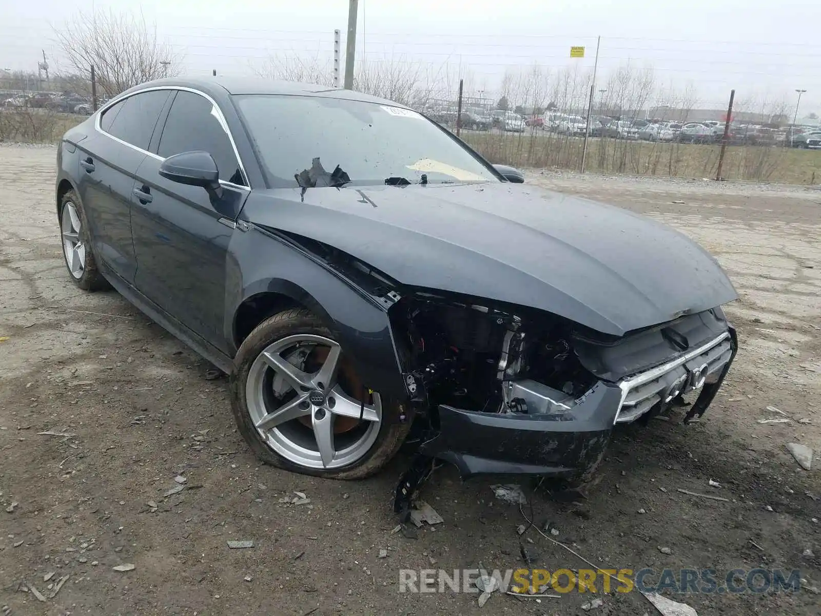 1 Photograph of a damaged car WAUENCF59KA025002 AUDI A5 2019