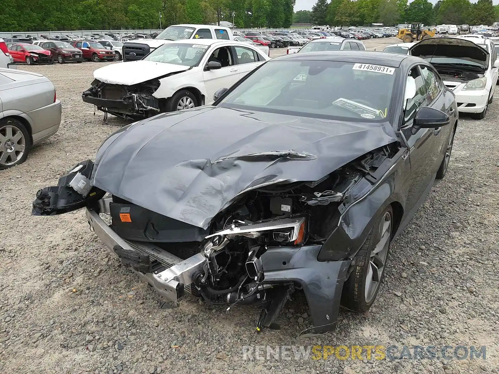 2 Photograph of a damaged car WAUENCF59KA048800 AUDI A5 2019