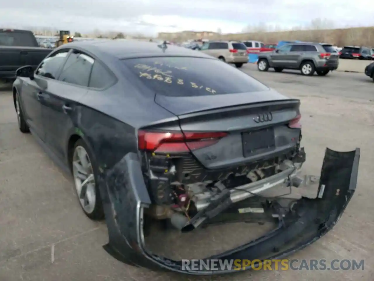 3 Photograph of a damaged car WAUENCF5XKA065752 AUDI A5 2019