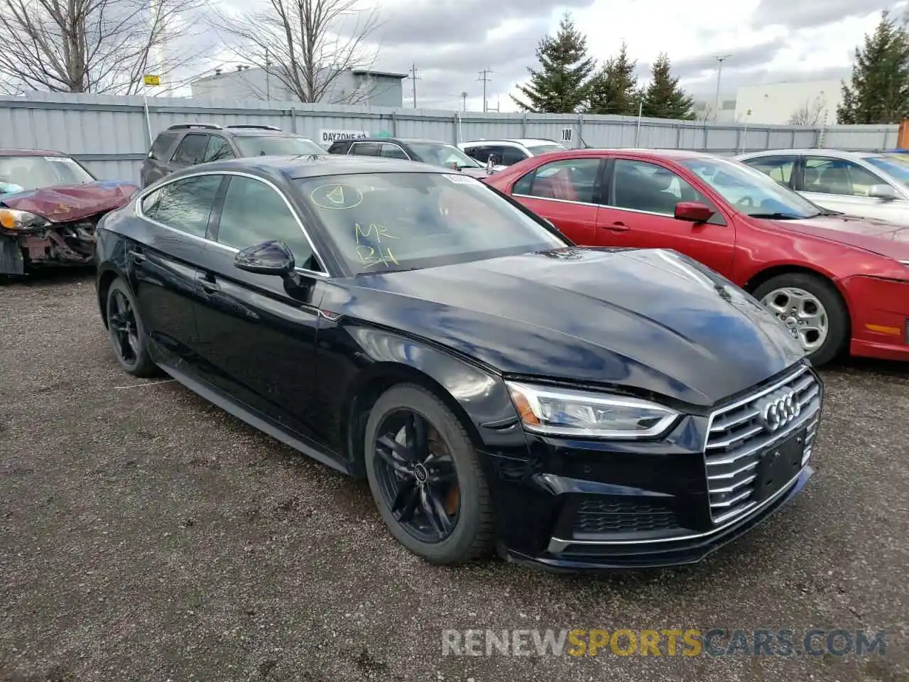 1 Photograph of a damaged car WAUENCF5XKA078761 AUDI A5 2019