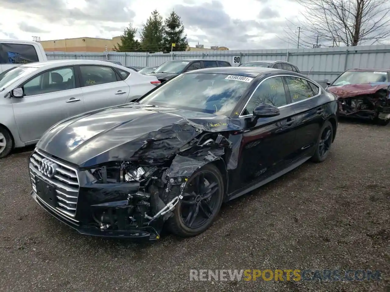 2 Photograph of a damaged car WAUENCF5XKA078761 AUDI A5 2019