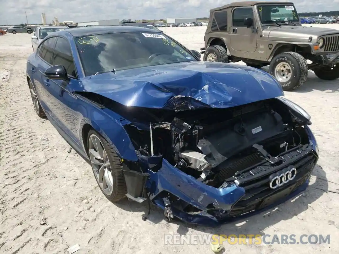 1 Photograph of a damaged car WAUFNCF53KA032919 AUDI A5 2019