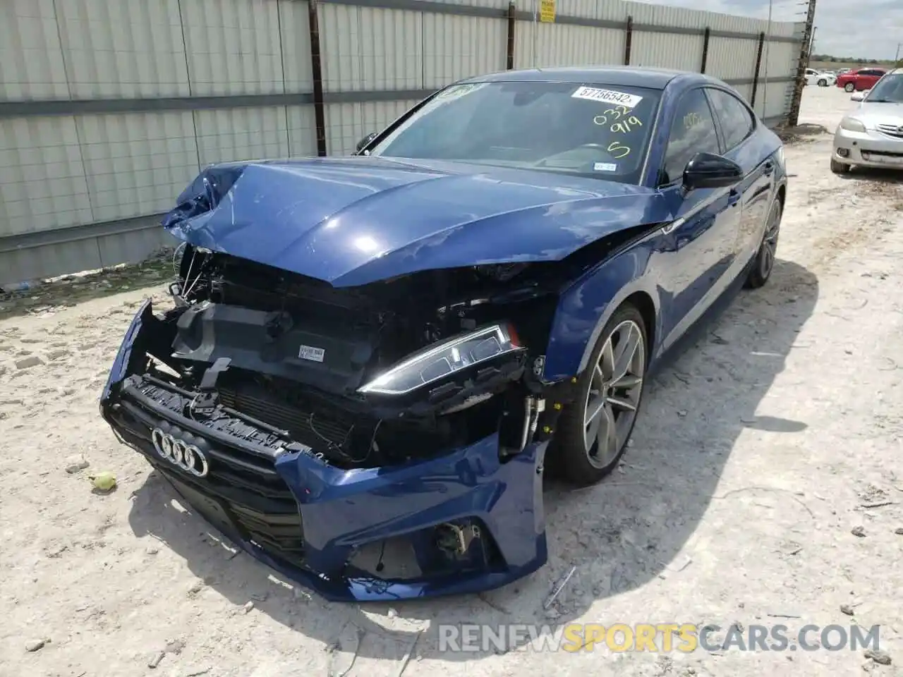 2 Photograph of a damaged car WAUFNCF53KA032919 AUDI A5 2019