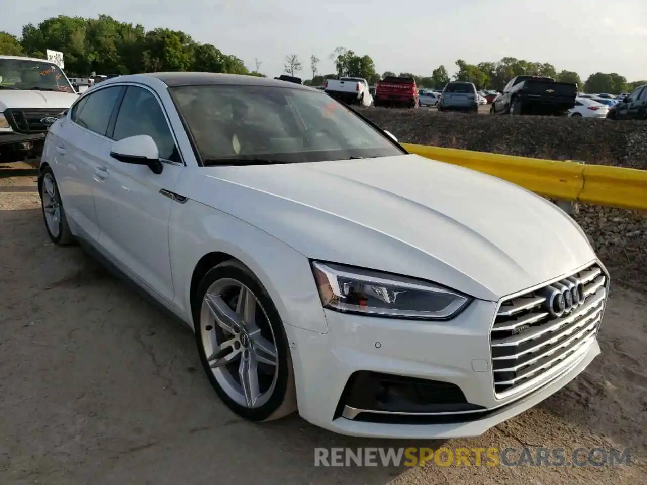 1 Photograph of a damaged car WAUFNCF54KA014493 AUDI A5 2019