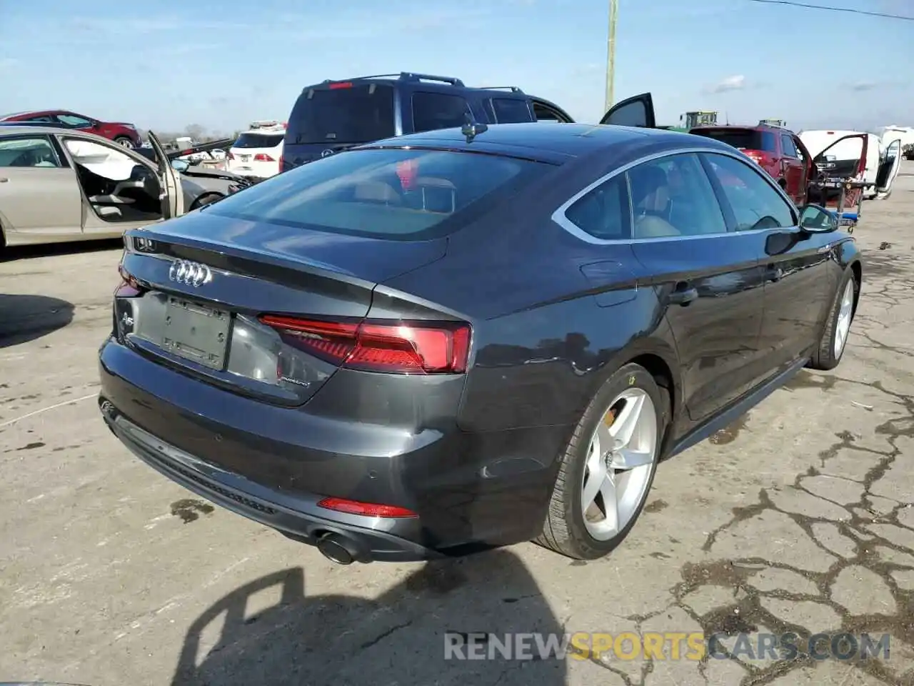 4 Photograph of a damaged car WAUFNCF55KA070281 AUDI A5 2019