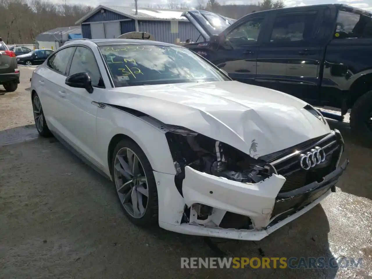 1 Photograph of a damaged car WAUFNCF58KA034889 AUDI A5 2019