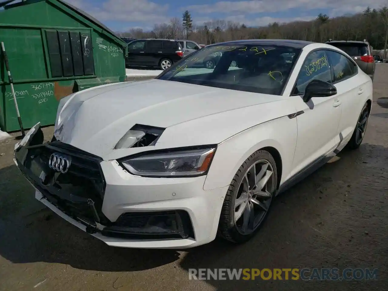 2 Photograph of a damaged car WAUFNCF58KA034889 AUDI A5 2019