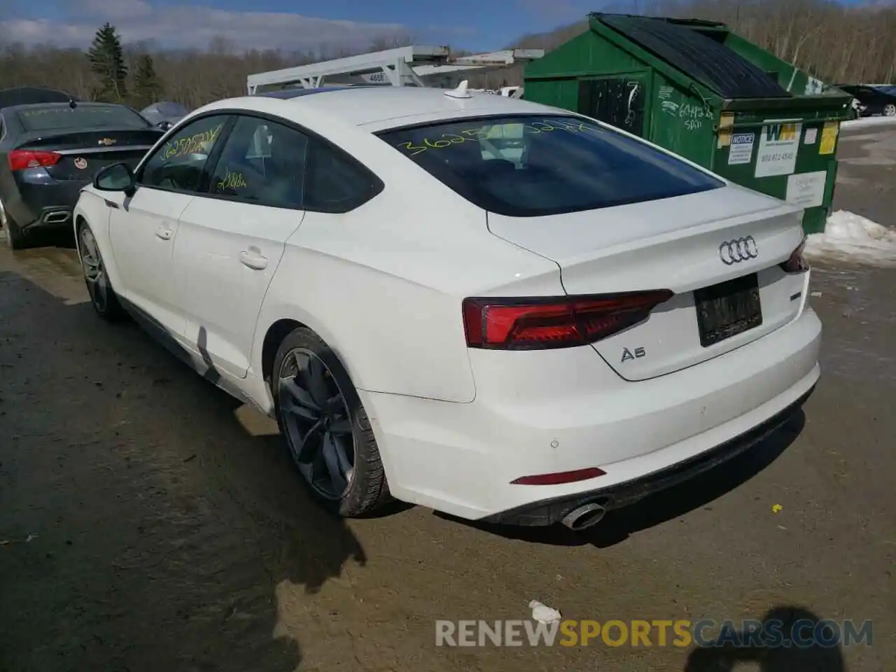 3 Photograph of a damaged car WAUFNCF58KA034889 AUDI A5 2019