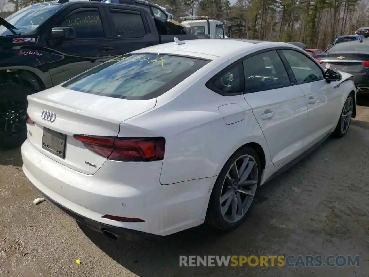 4 Photograph of a damaged car WAUFNCF58KA034889 AUDI A5 2019