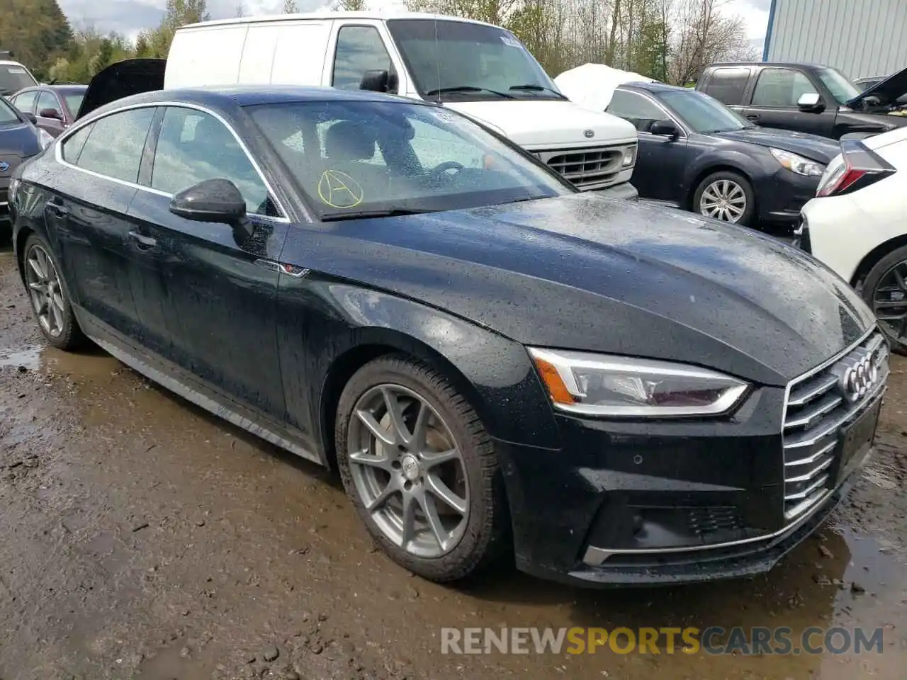 1 Photograph of a damaged car WAUFNCF58KA070291 AUDI A5 2019