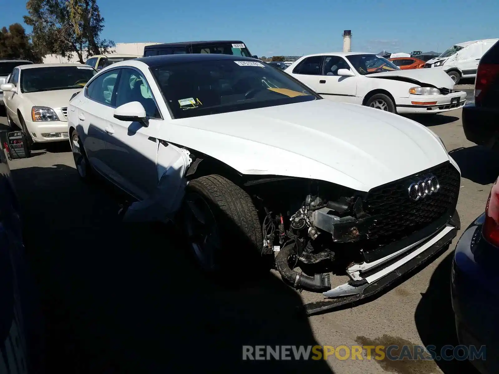 1 Photograph of a damaged car WAUFNCF5XKA017771 AUDI A5 2019