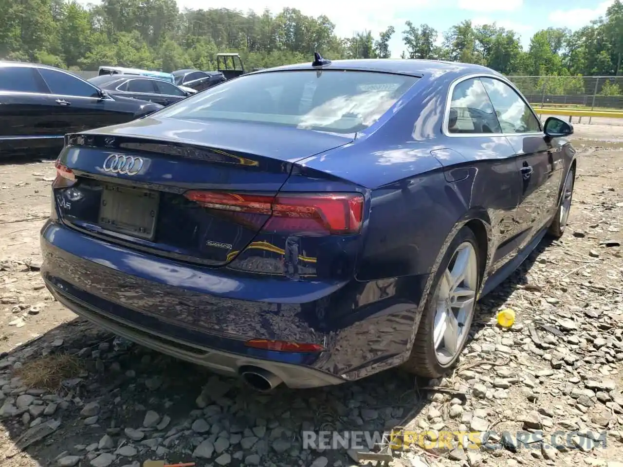 4 Photograph of a damaged car WAUSNAF52KA016732 AUDI A5 2019