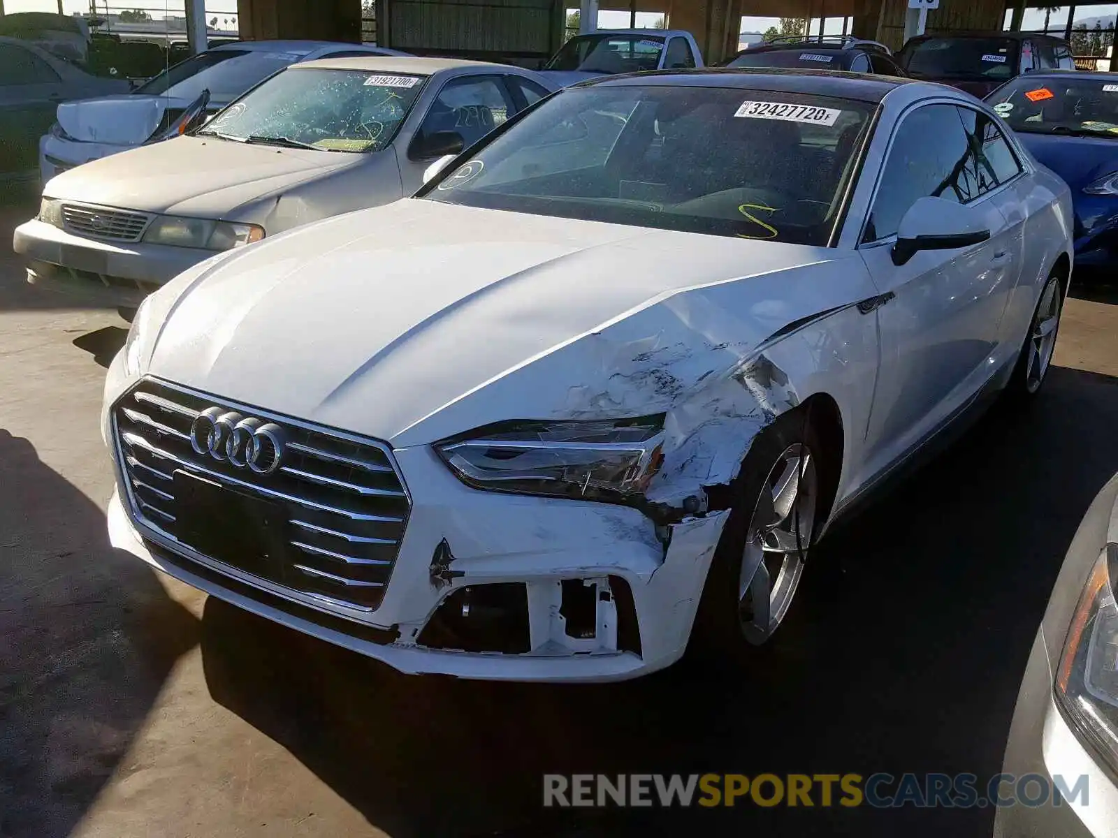 2 Photograph of a damaged car WAUSNAF53KA031806 AUDI A5 2019