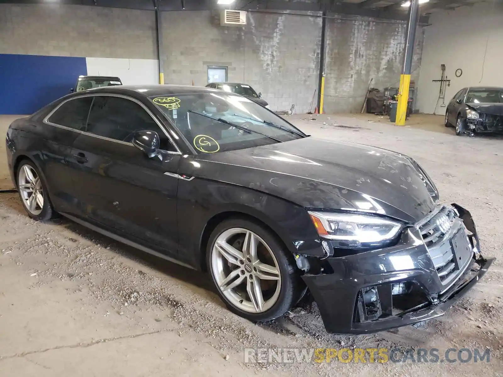 1 Photograph of a damaged car WAUSNAF55KA053886 AUDI A5 2019