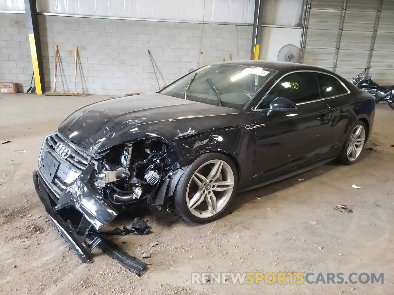 2 Photograph of a damaged car WAUSNAF55KA053886 AUDI A5 2019