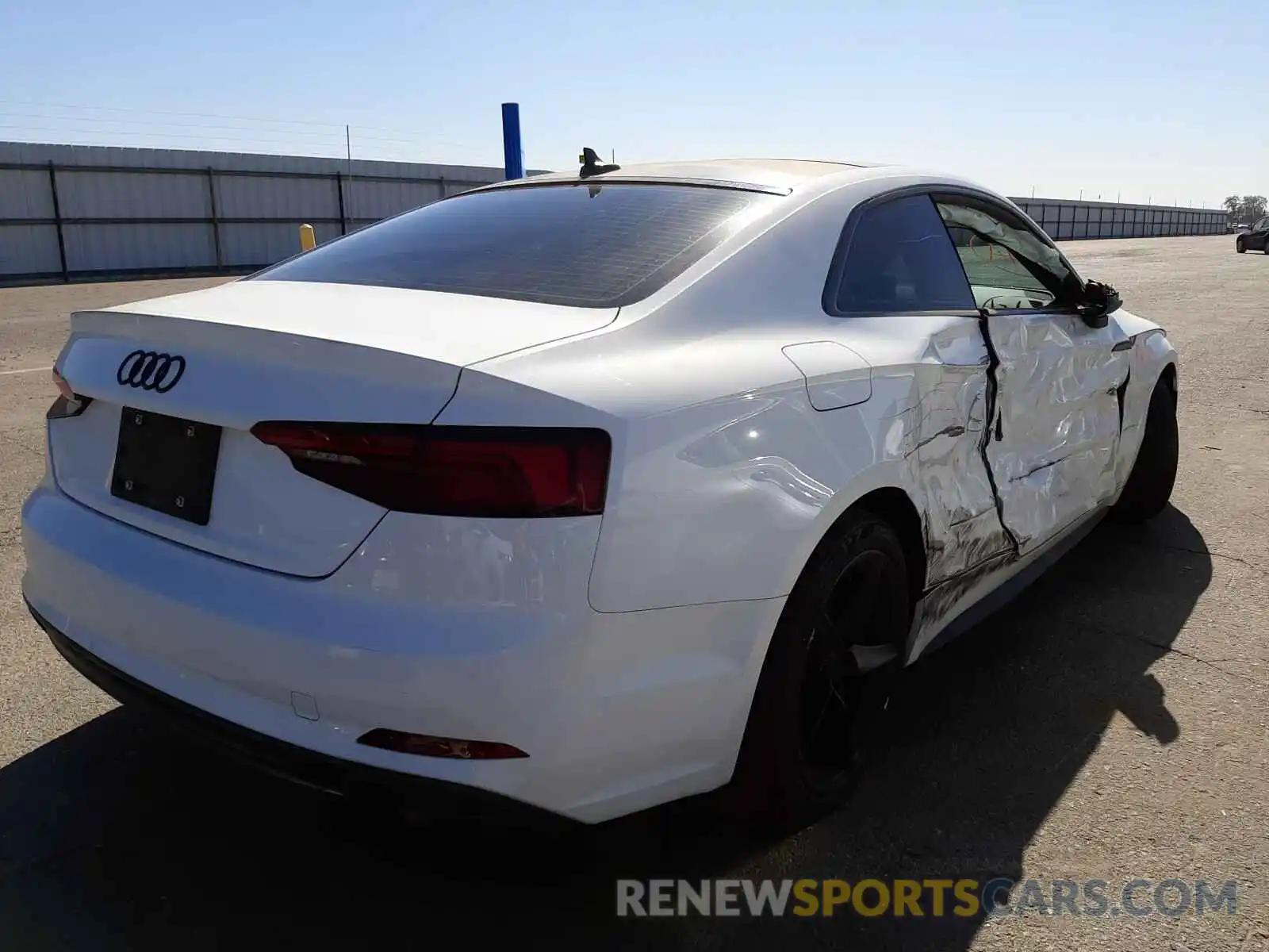 4 Photograph of a damaged car WAUSNAF58KA038556 AUDI A5 2019