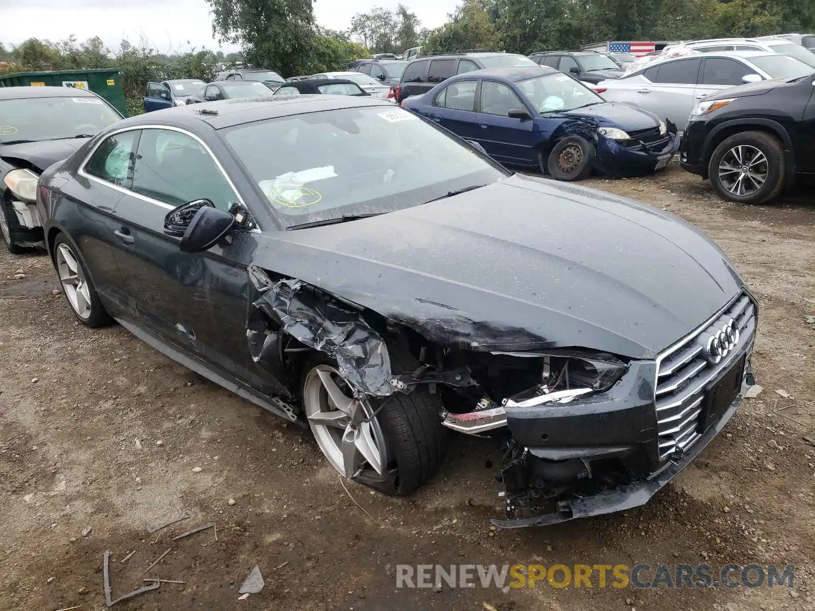 1 Photograph of a damaged car WAUTNAF50KA009394 AUDI A5 2019