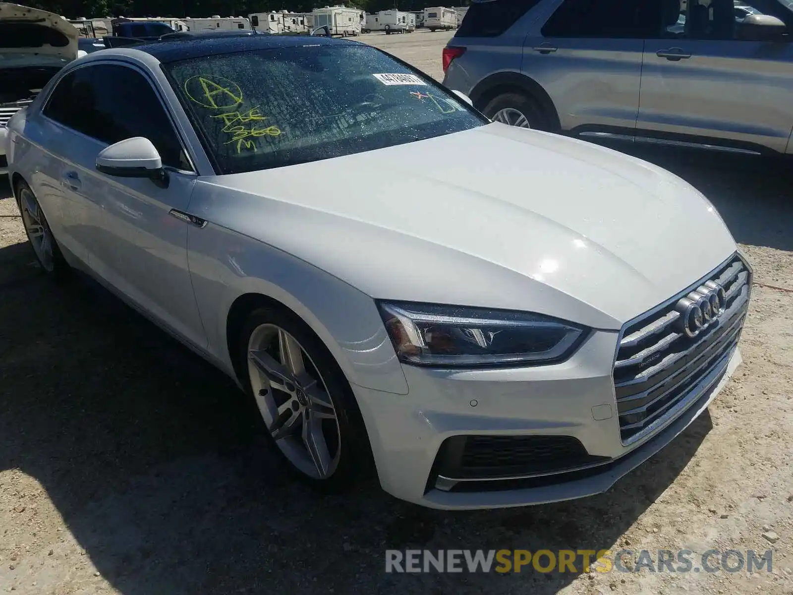 1 Photograph of a damaged car WAUTNAF50KA089229 AUDI A5 2019