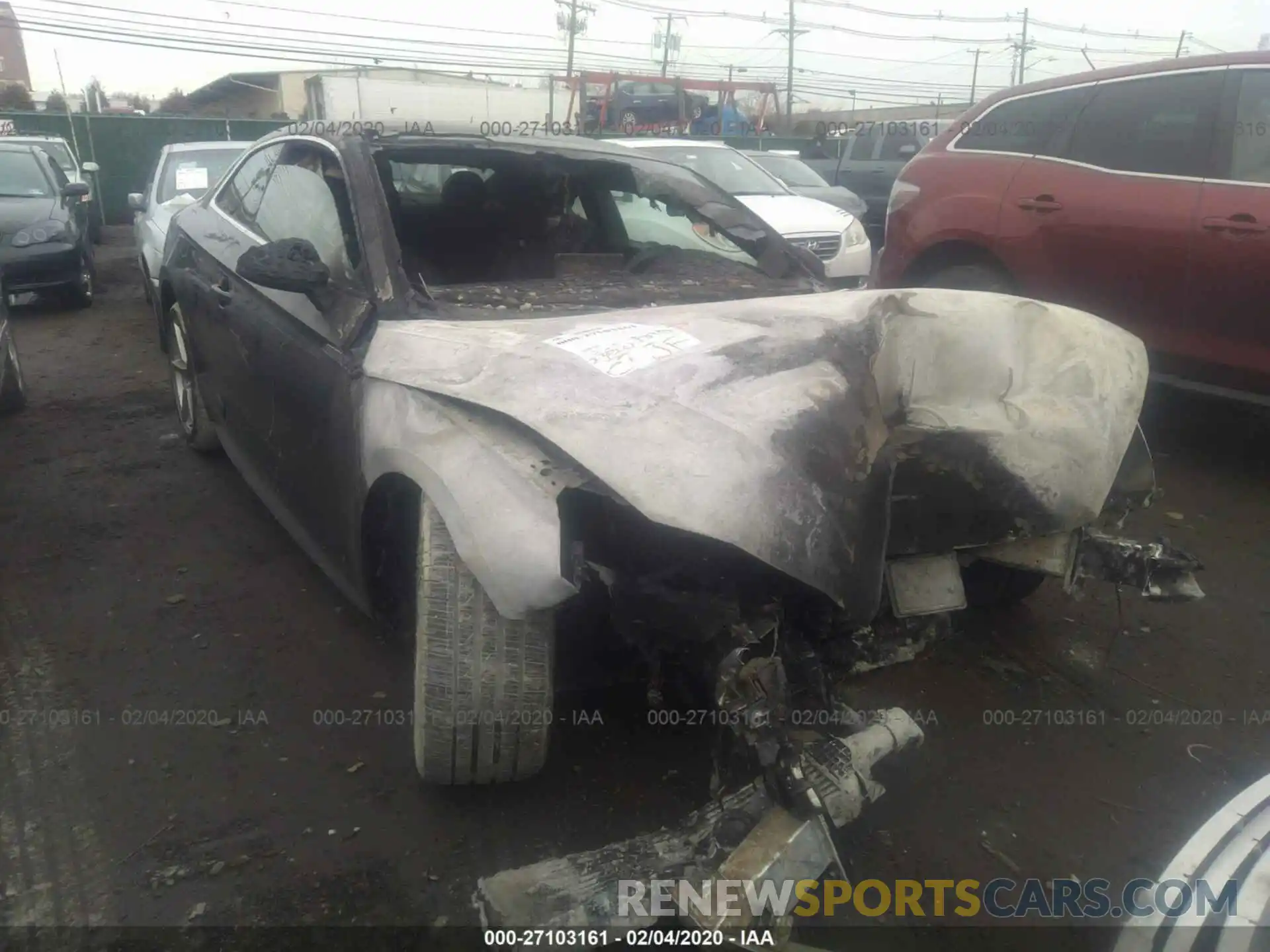 1 Photograph of a damaged car WAUTNAF51KA054943 AUDI A5 2019