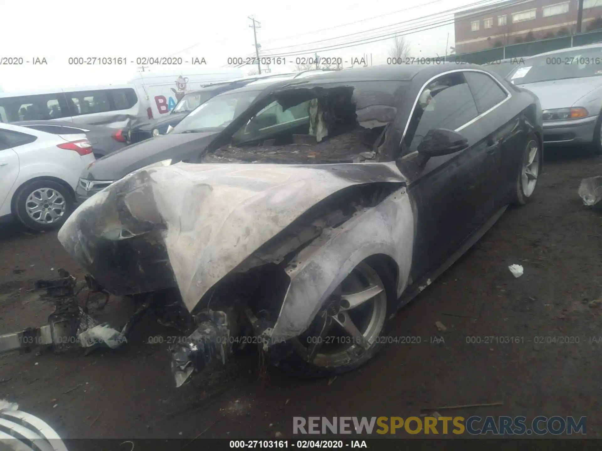 2 Photograph of a damaged car WAUTNAF51KA054943 AUDI A5 2019