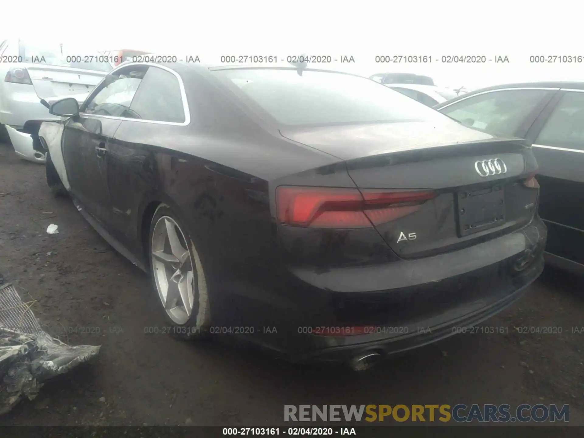 3 Фотография поврежденного автомобиля WAUTNAF51KA054943 AUDI A5 2019