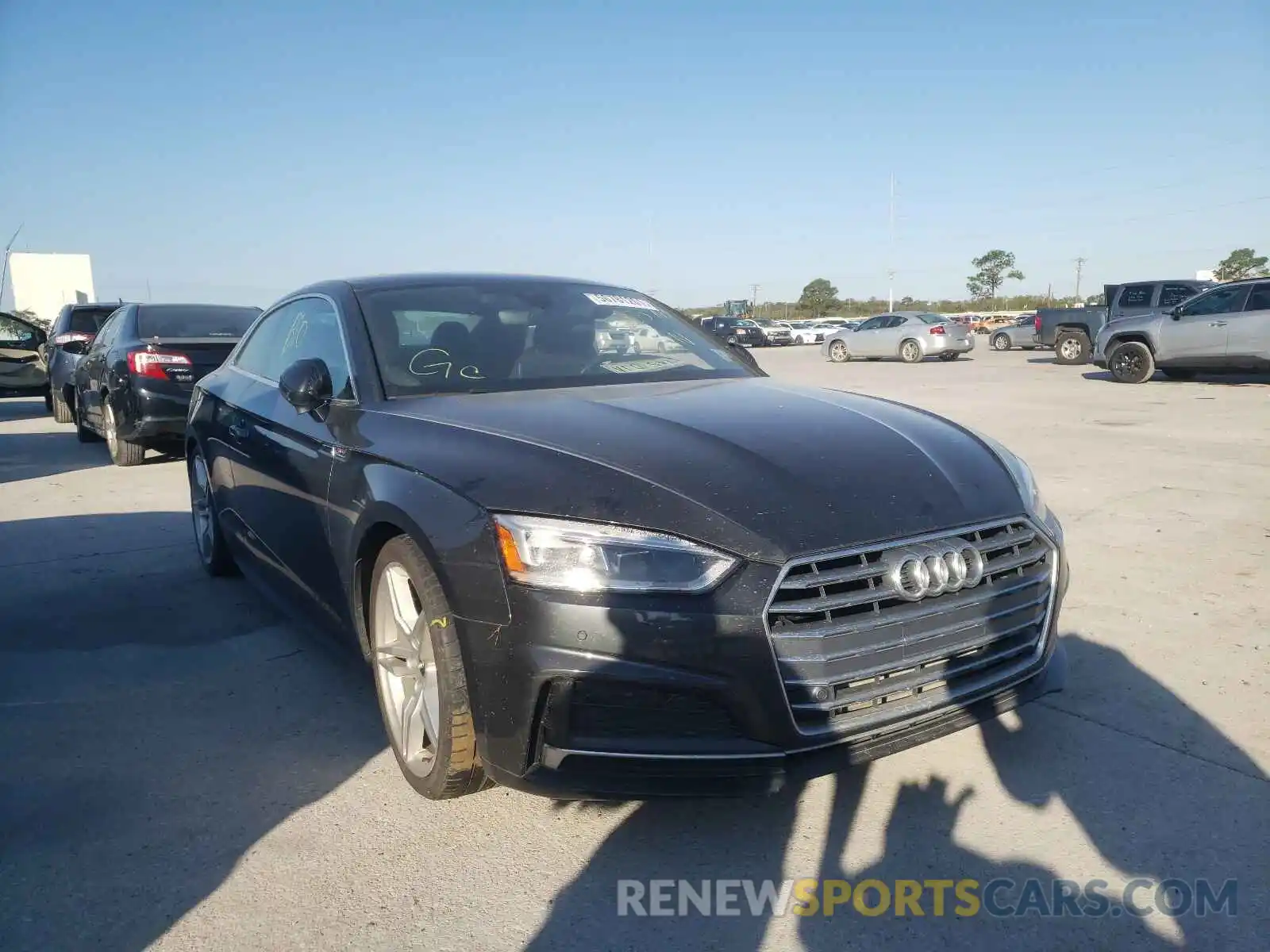 1 Photograph of a damaged car WAUTNAF52KA018324 AUDI A5 2019