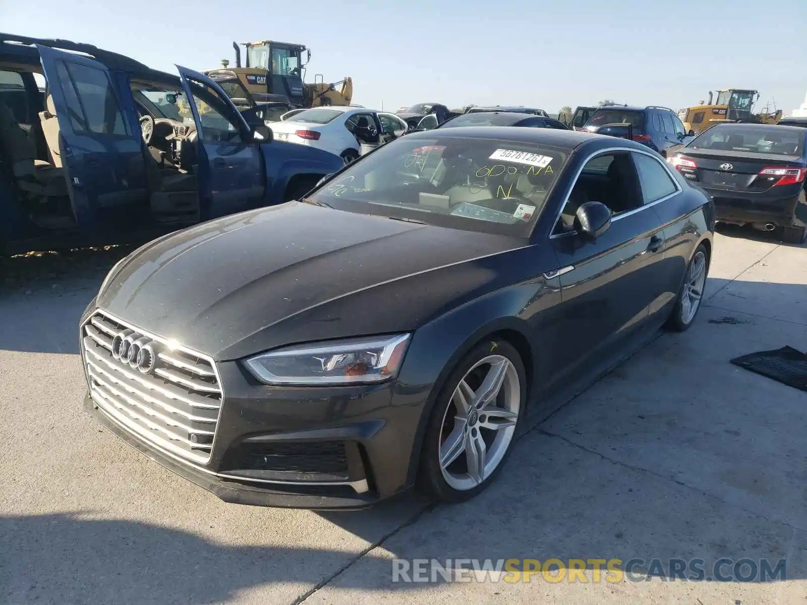 2 Photograph of a damaged car WAUTNAF52KA018324 AUDI A5 2019