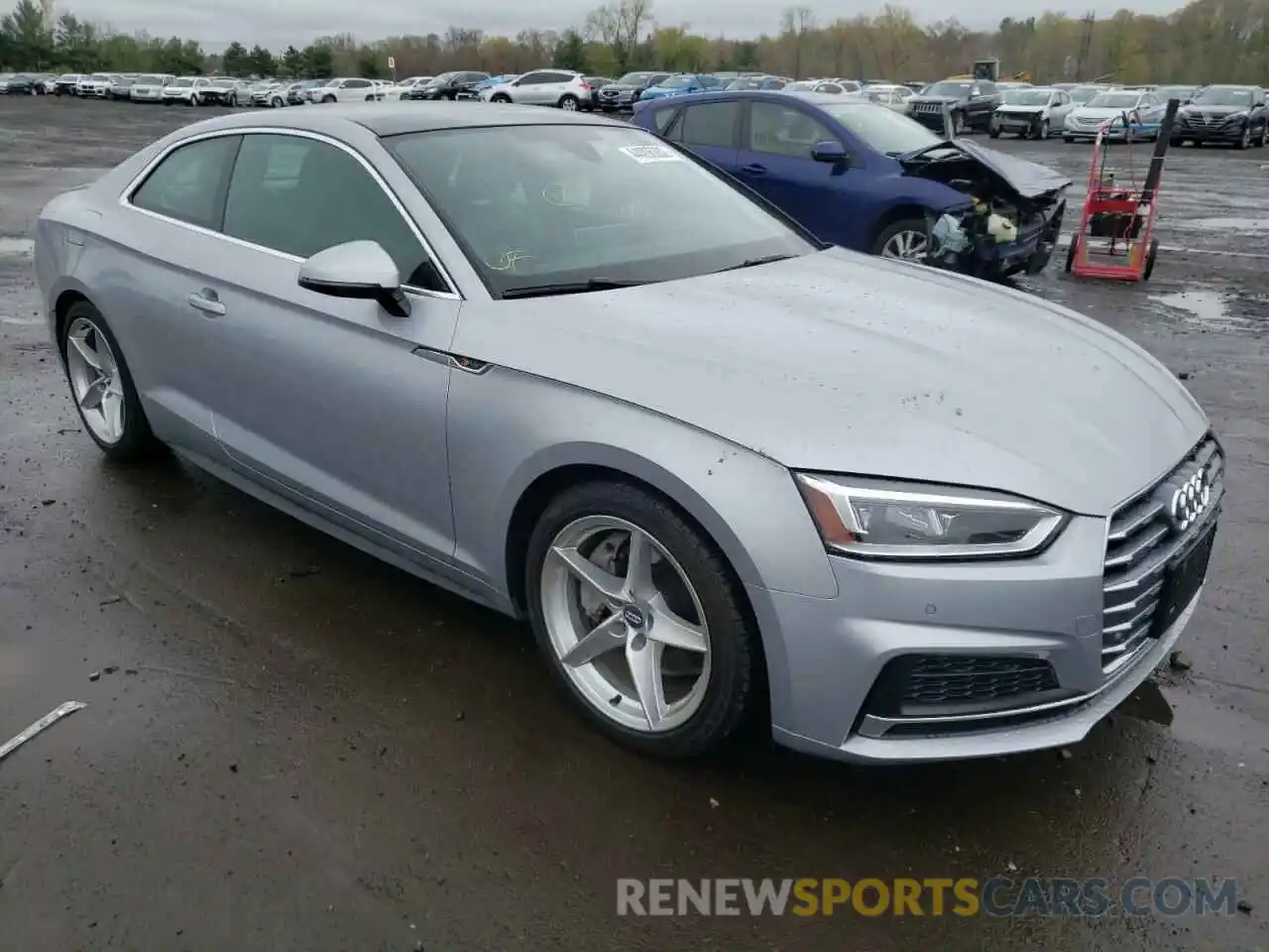 1 Photograph of a damaged car WAUTNAF54KA007552 AUDI A5 2019