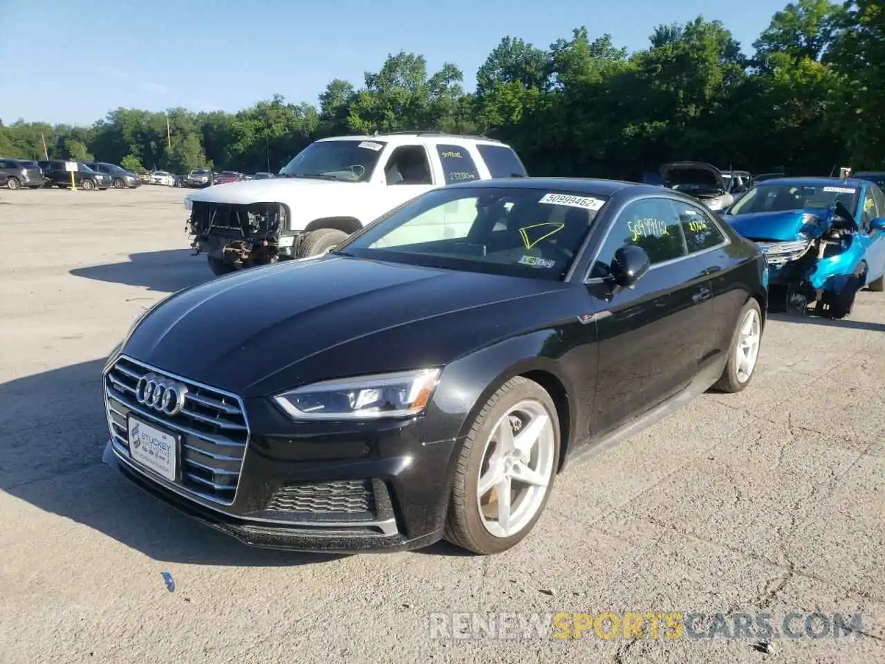 2 Photograph of a damaged car WAUTNAF55KA012419 AUDI A5 2019