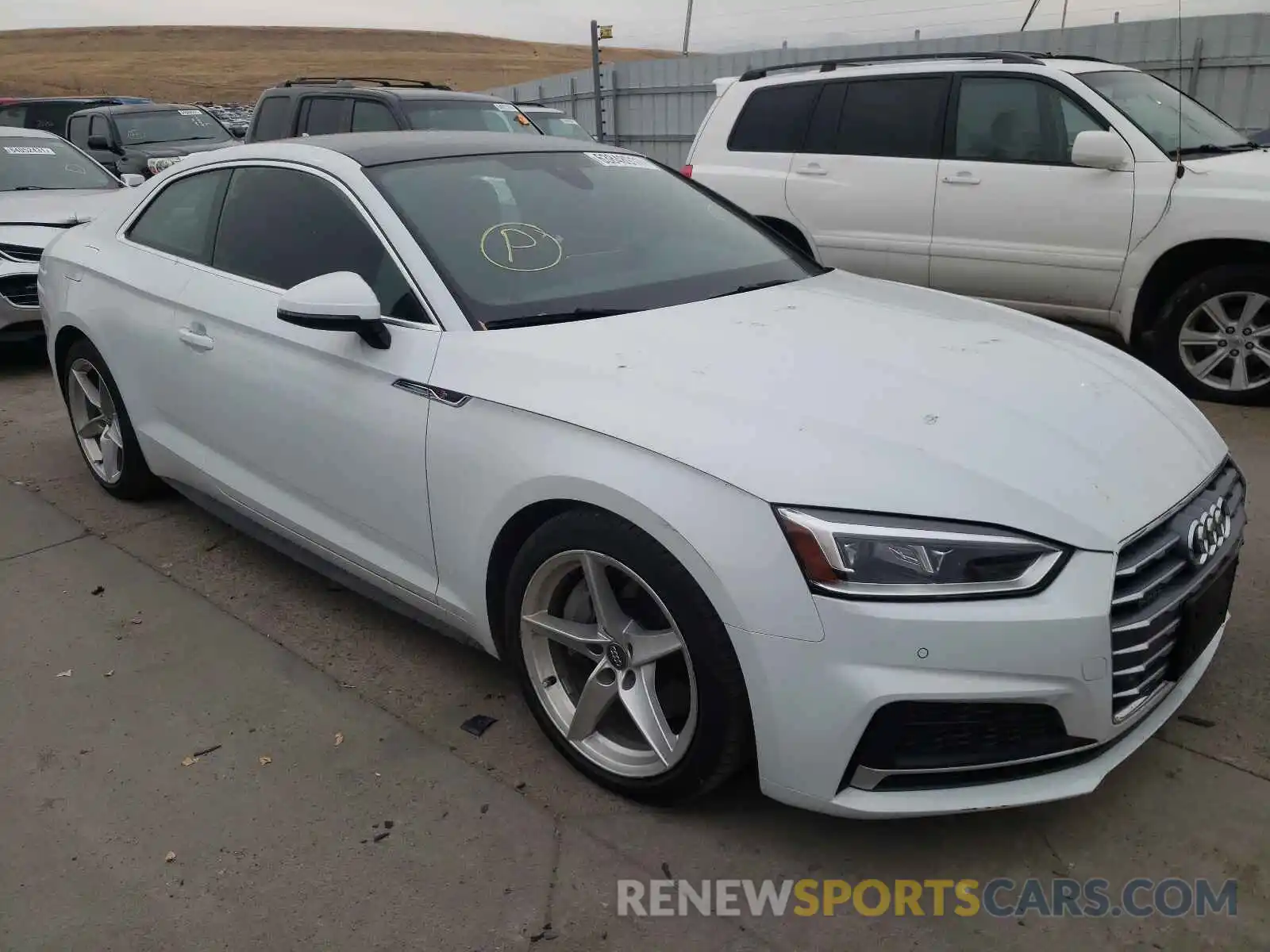 1 Photograph of a damaged car WAUTNAF56KA010789 AUDI A5 2019