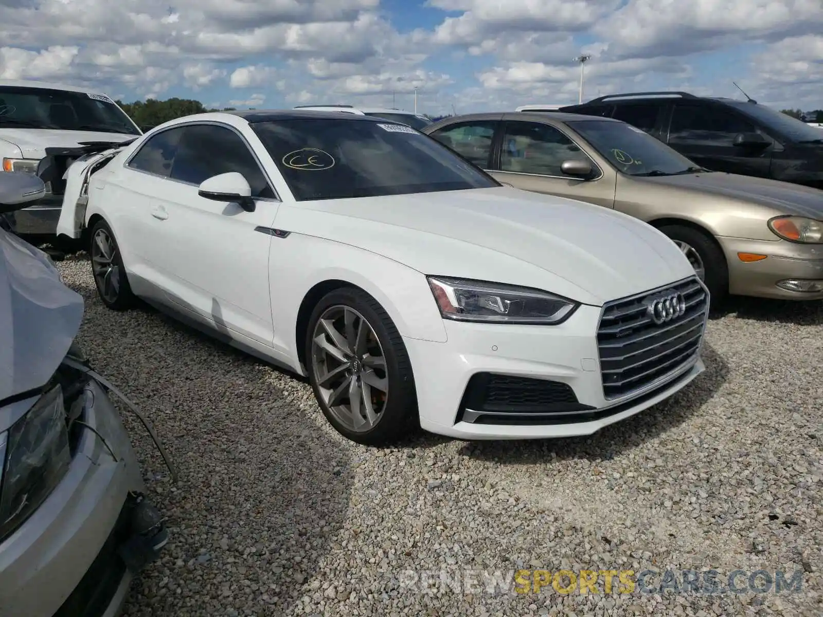 1 Photograph of a damaged car WAUTNAF56KA015572 AUDI A5 2019