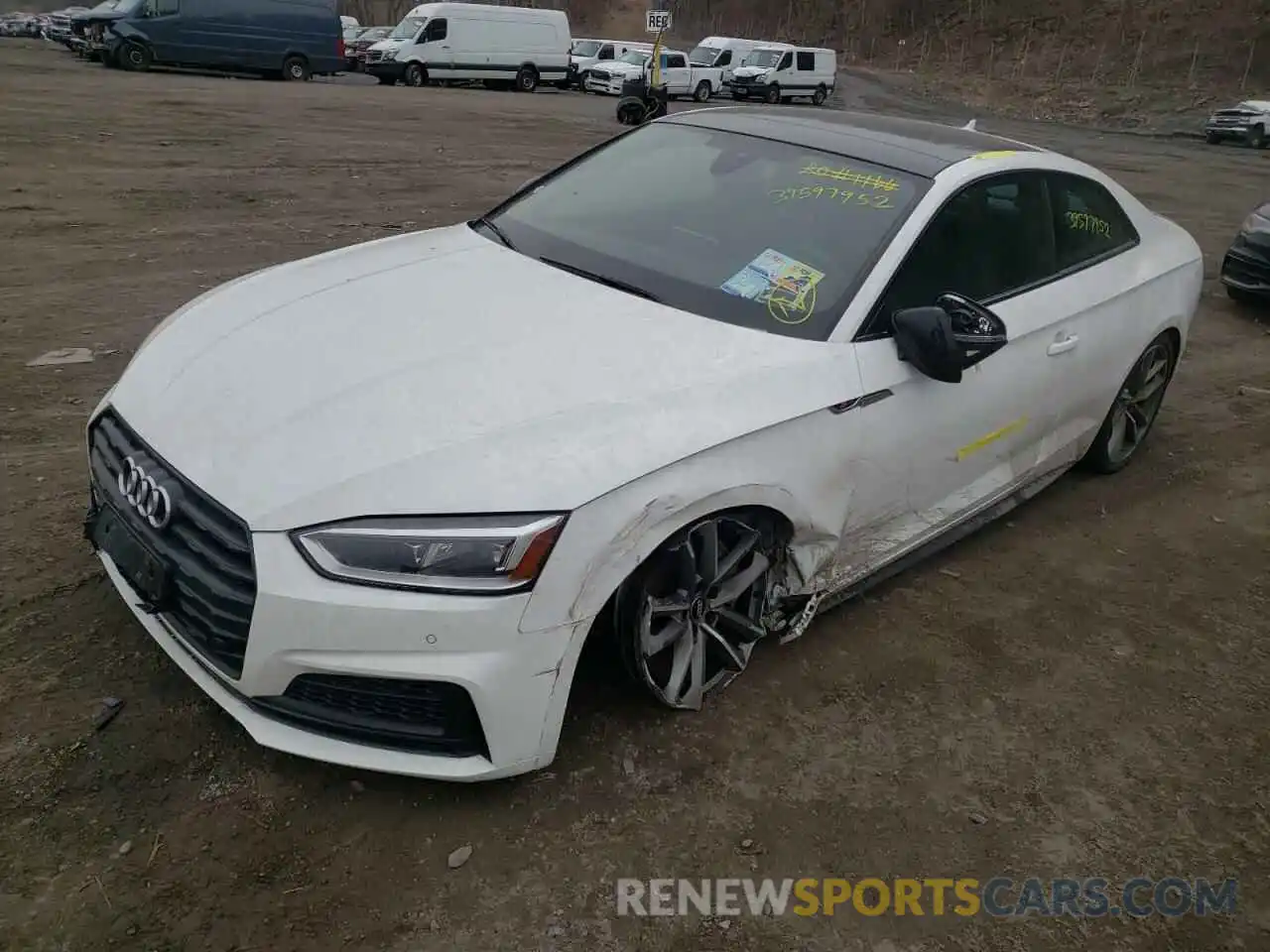 2 Фотография поврежденного автомобиля WAUTNAF57KA050217 AUDI A5 2019