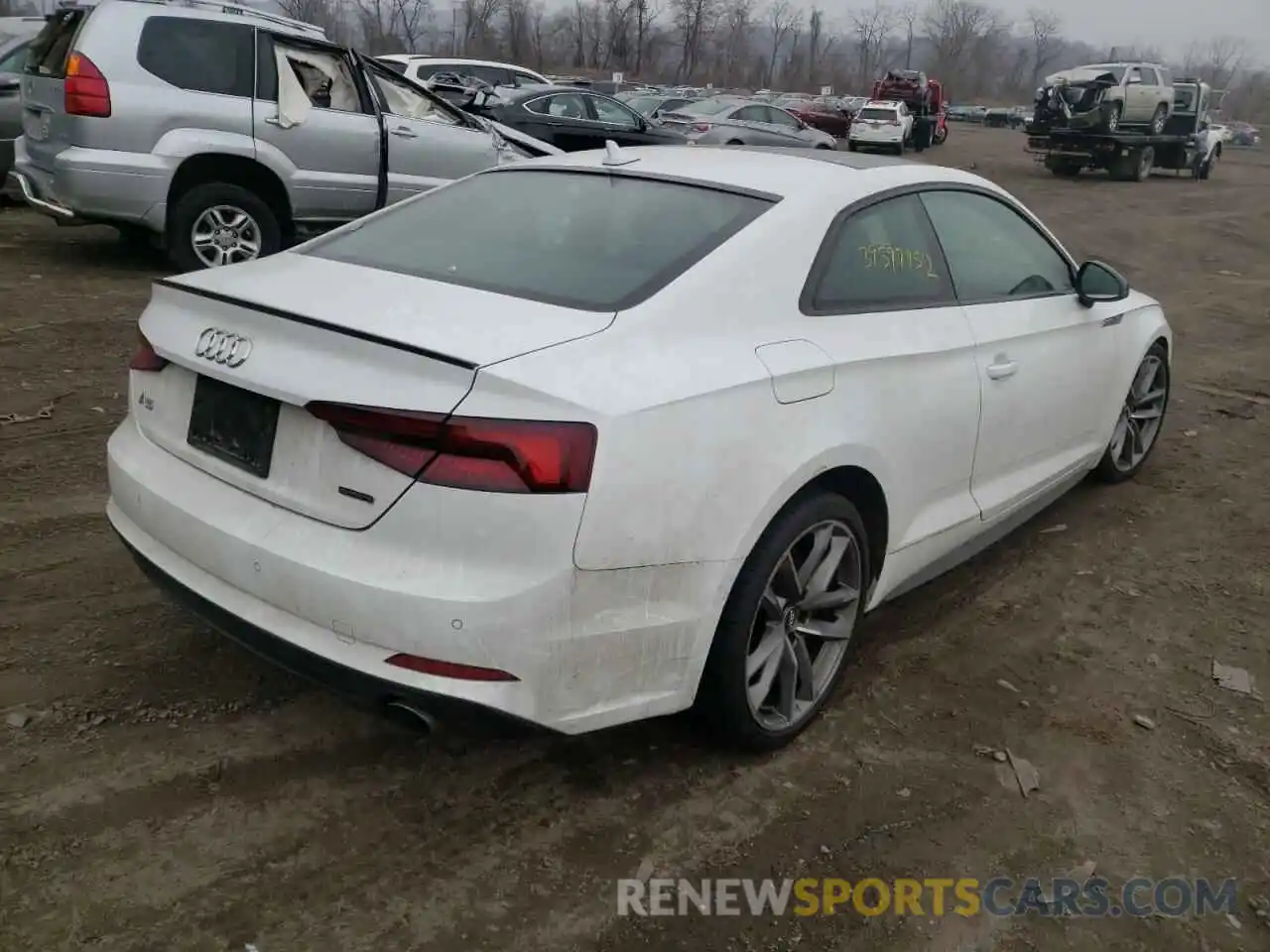 4 Photograph of a damaged car WAUTNAF57KA050217 AUDI A5 2019