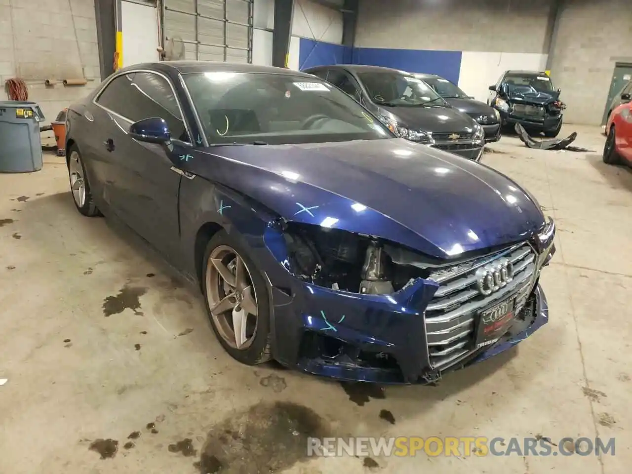 1 Photograph of a damaged car WAUTNAF5XKA032388 AUDI A5 2019