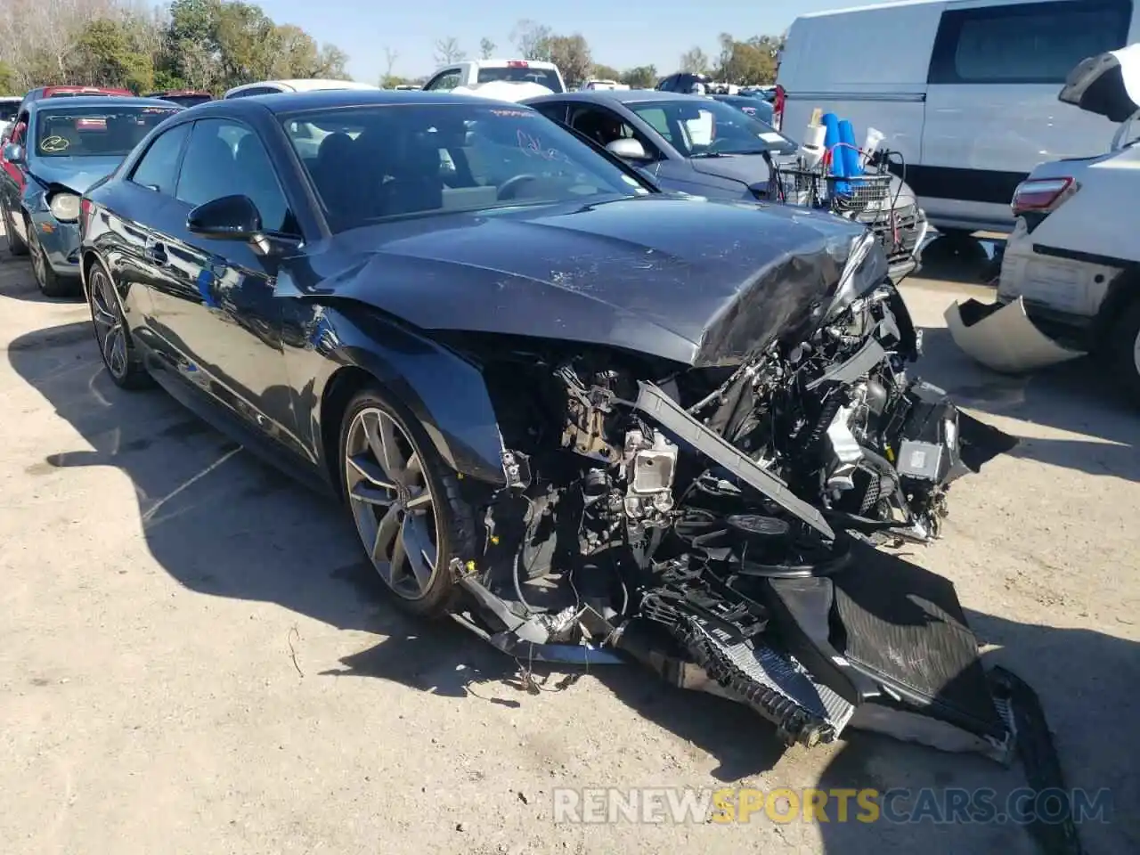 1 Photograph of a damaged car WAUUNAF52KA016836 AUDI A5 2019