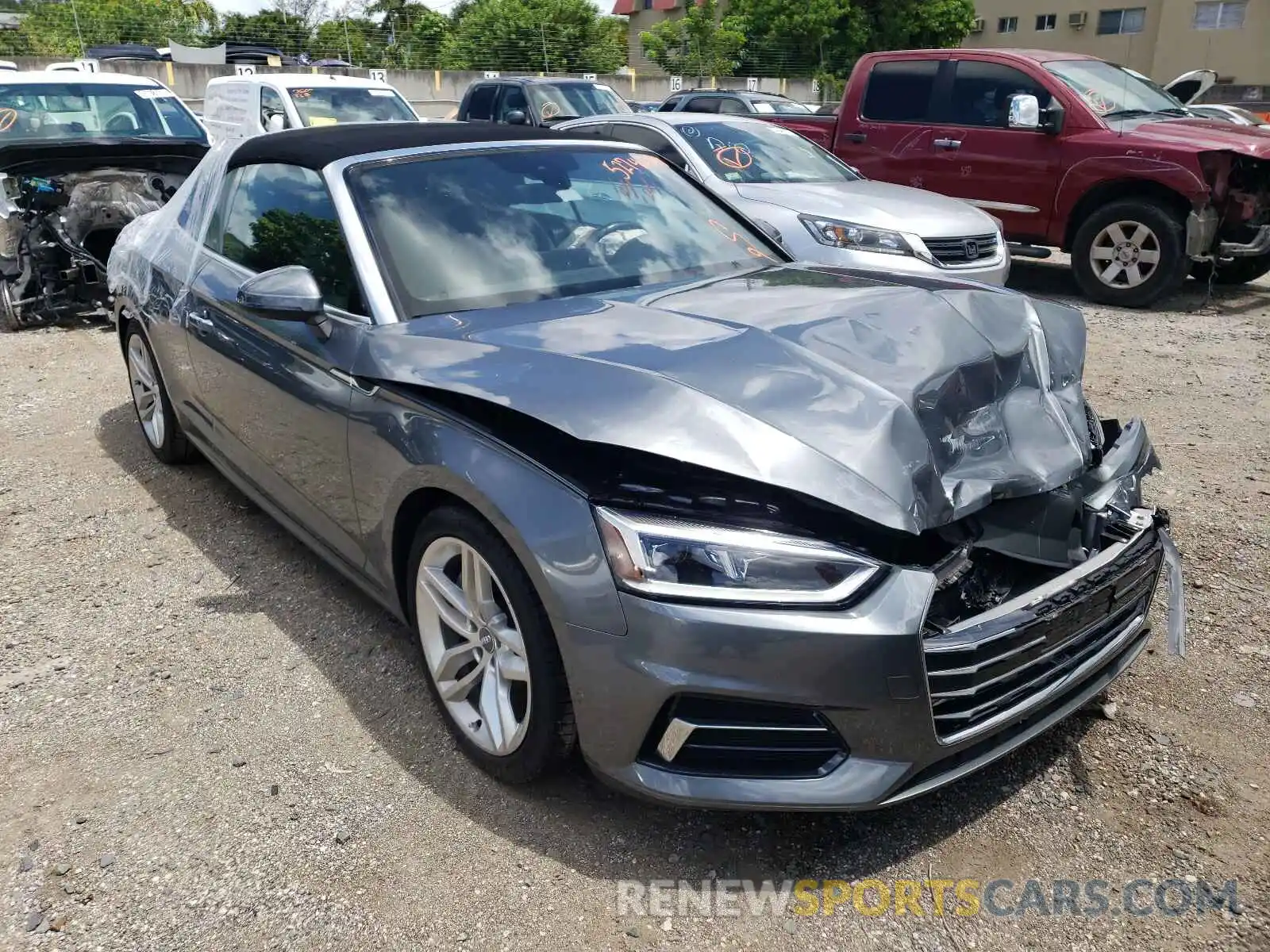 1 Photograph of a damaged car WAUWNGF58KN001231 AUDI A5 2019