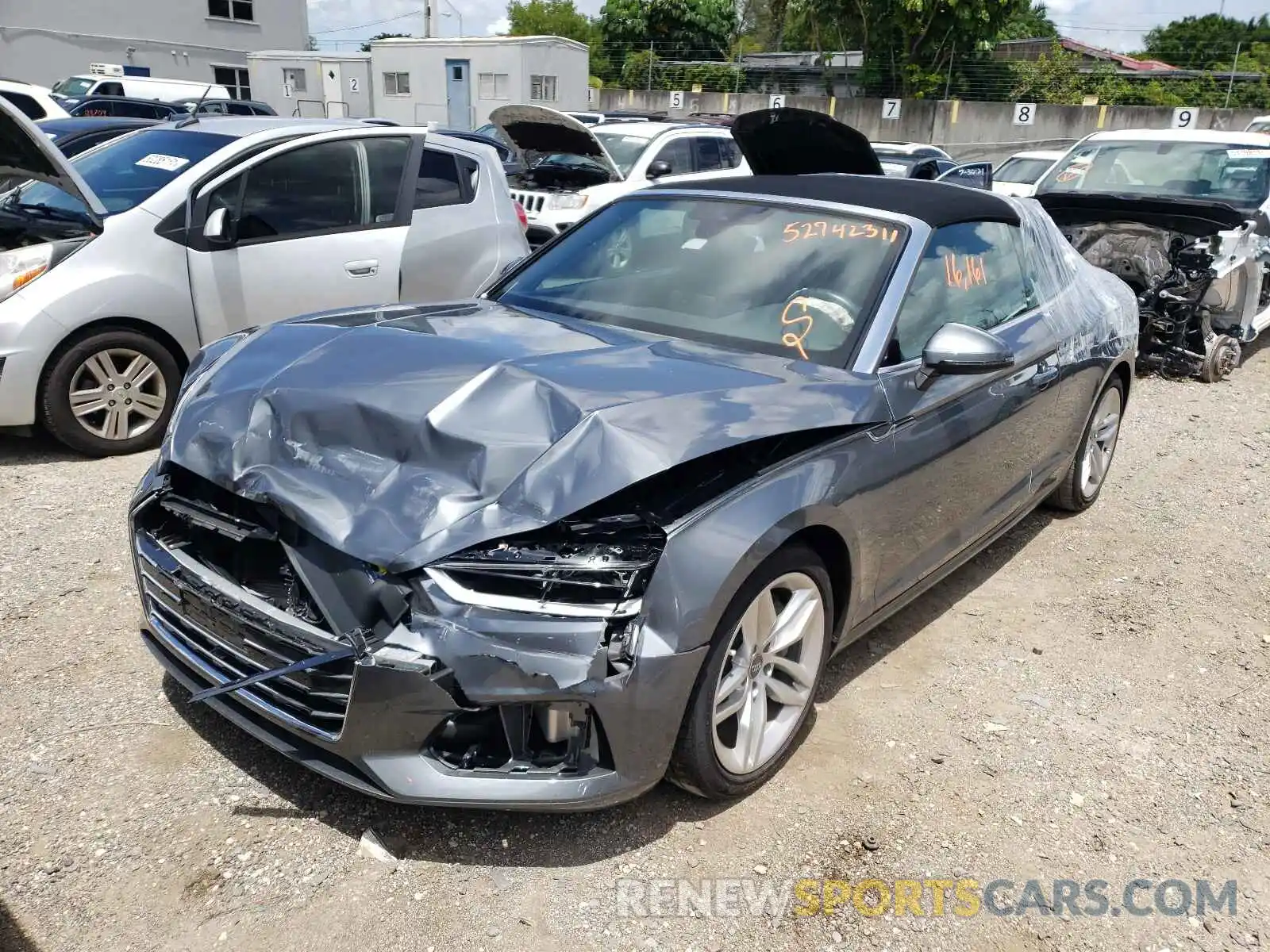 2 Photograph of a damaged car WAUWNGF58KN001231 AUDI A5 2019