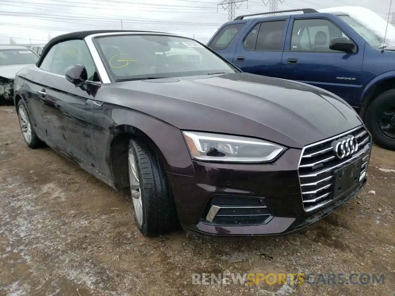 1 Photograph of a damaged car WAUYNGF50KN007694 AUDI A5 2019