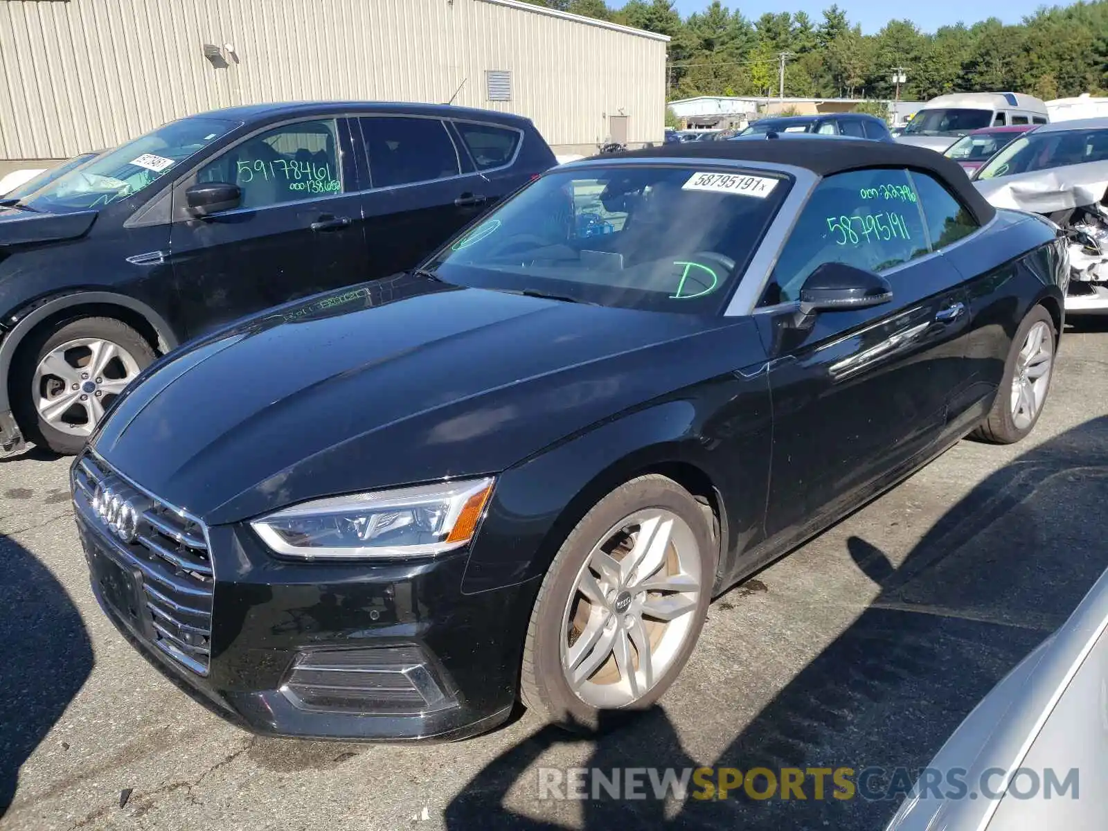 2 Photograph of a damaged car WAUYNGF51KN000589 AUDI A5 2019