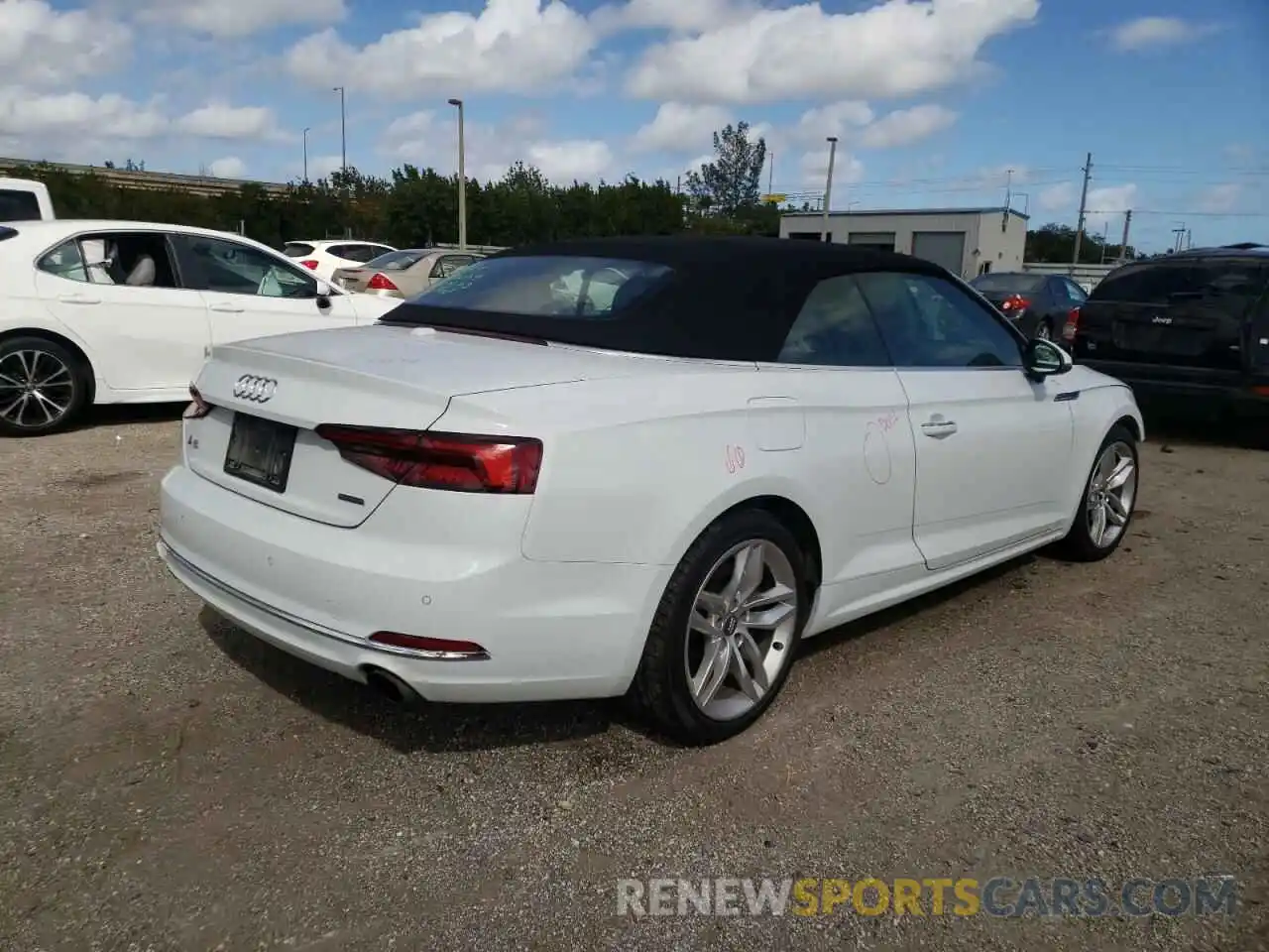 4 Photograph of a damaged car WAUYNGF51KN009308 AUDI A5 2019