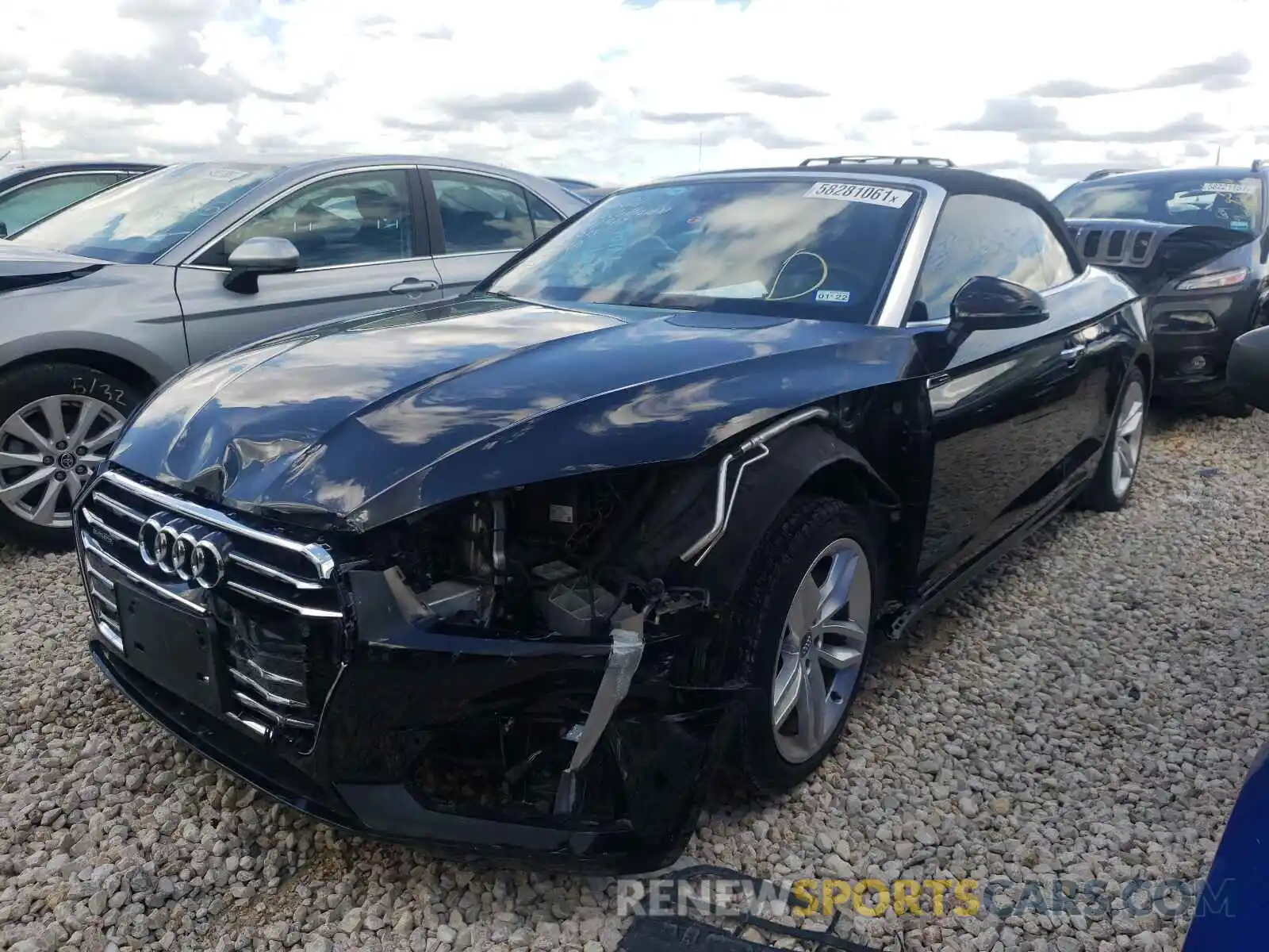 2 Photograph of a damaged car WAUYNGF53KN008340 AUDI A5 2019