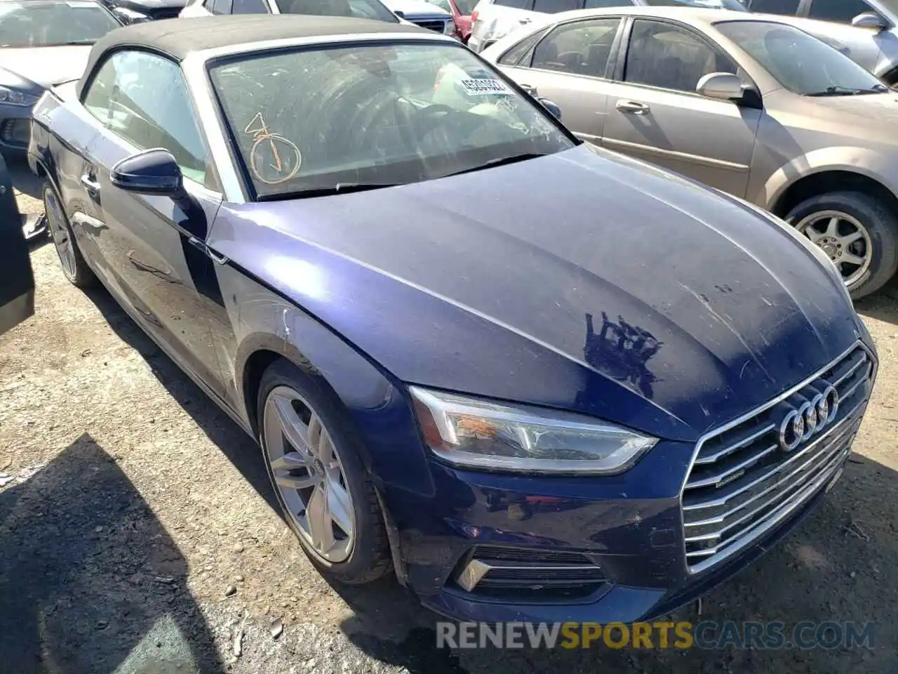 1 Photograph of a damaged car WAUYNGF55KN001003 AUDI A5 2019