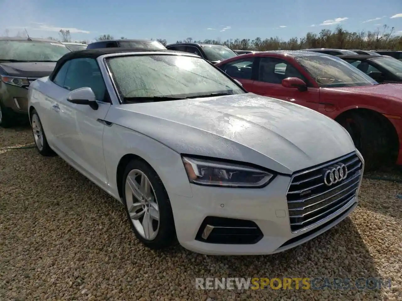 1 Photograph of a damaged car WAUYNGF55KN001907 AUDI A5 2019