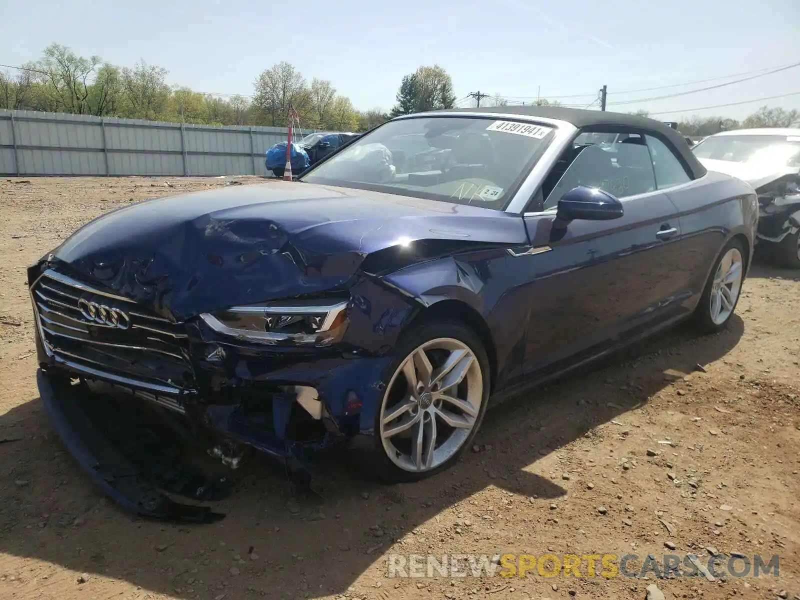 2 Photograph of a damaged car WAUYNGF58KN001318 AUDI A5 2019