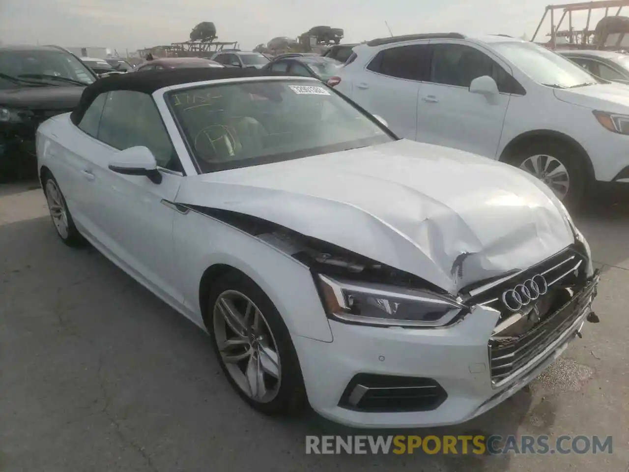 1 Photograph of a damaged car WAUYNGF58KN001450 AUDI A5 2019