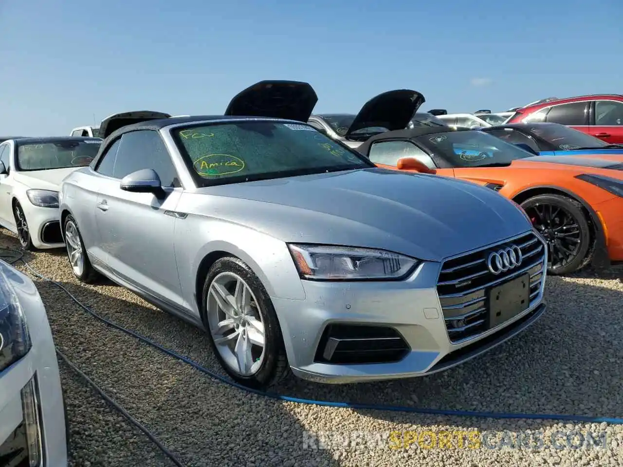 1 Photograph of a damaged car WAUYNGF58KN010469 AUDI A5 2019