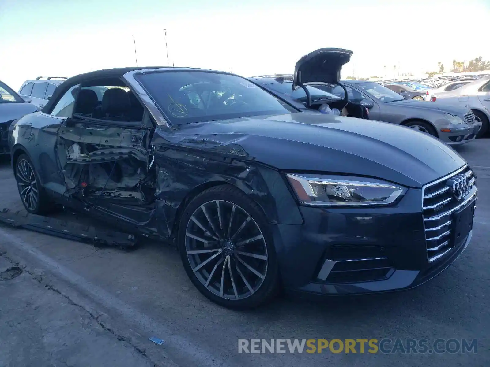 1 Photograph of a damaged car WAUYNGF59KN001652 AUDI A5 2019