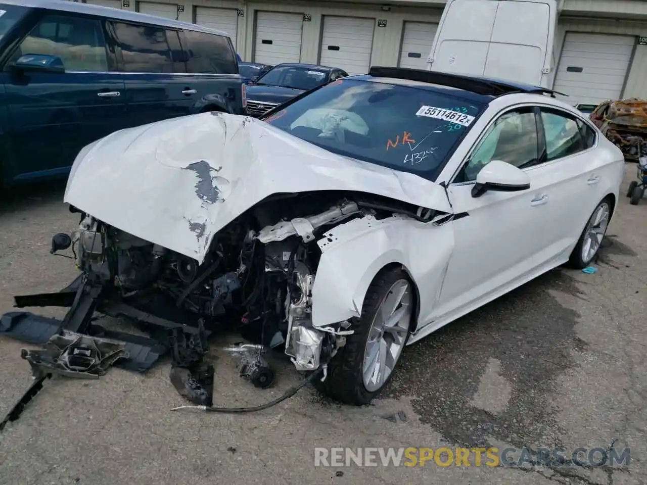 2 Photograph of a damaged car WAUANCF50LA007133 AUDI A5 2020